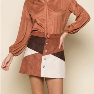 RAGA suede skirt